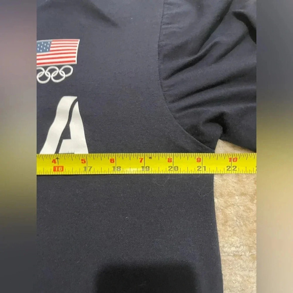 Vintage United States Olympic Committee GO USA L/S Hooded Shirt Women’s Size XL - Picture 7 of 8